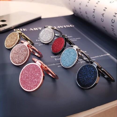 360 Rotation Finger Ring Stand Phone Holder Support buckle Phone buckle Ring bracket Blue Black Rose Red Holder Foriphone