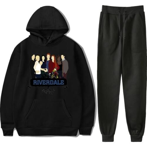 Women fitness sporting River Valley Town two pieces set letter print Hooded neck top 2019 fashion 2 pcs tracksuits