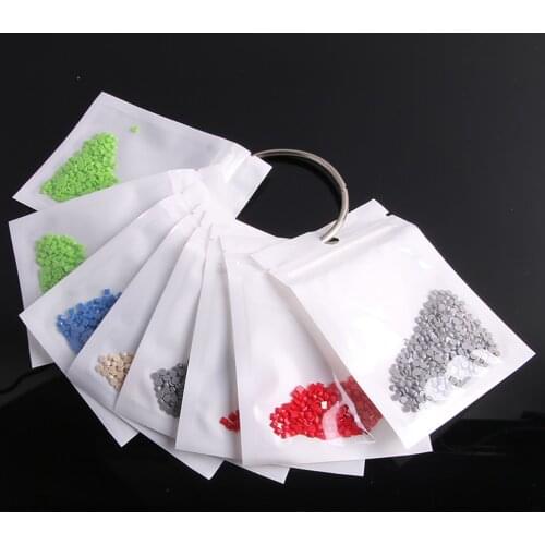 10pcs 5D Diamond Painting Accessories Storage Containers Self-Seal Bag With Binder Rings For Square/Round Rhinestone Storage Bag