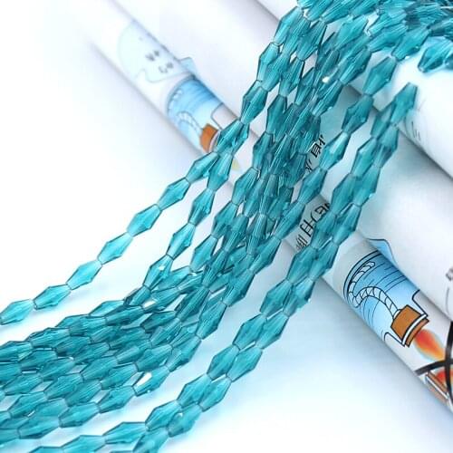 100 pieces exquisite 4x8mm Austrian Long Bicone crystal beads for Jewelry marking DIY necklace&Bracelet