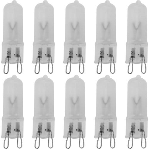 10X G9 Halogen Warm White Office Capsule Frosted Light Bulb Lamp 40W 230V