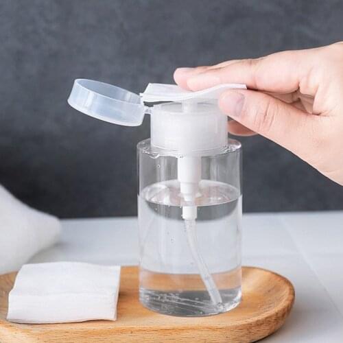 Makeup Remover Water Pressing Bottle Makeup Dispensers Bottle Travel Push Down Empty Pump Makeup Container Bottle
