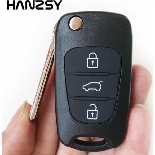 3 buttons Car Key Case For Hyundai Elantra i30 key For Kia K5 K3 K2 Carens Replacement Remote Folding flip key shell blank Fob