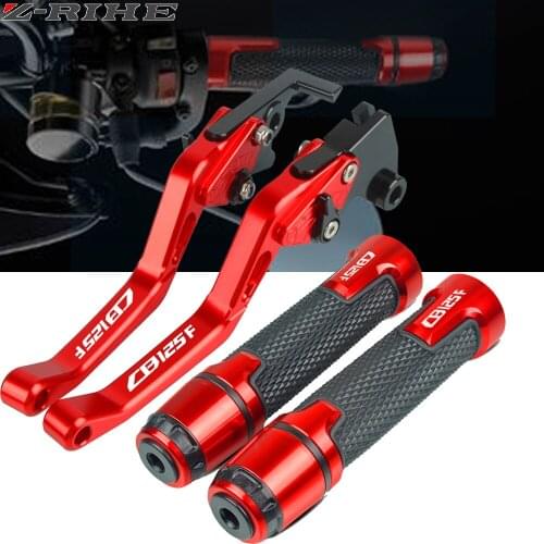 CNC Aluminum Accessories Motorcycle Adjustable Brake Clutch Levers Handlebar Handle Hand Grips For Honda CB125F CB 125F 2016