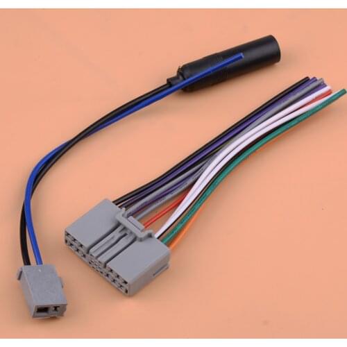 CITALL Plastic Car Radio Stereo Plug Wire Harness Cable Antenna Adapter Kit Fit for Acura MDX Honda Civic CRV Odyssey Jazz Fit