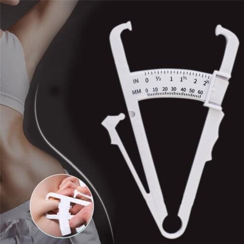 Fitness Equipment Personal Body Fat Loss Tester Calculator Caliper Clip Fat Measurement Tool Slim Chart Skinfold Test Instrument