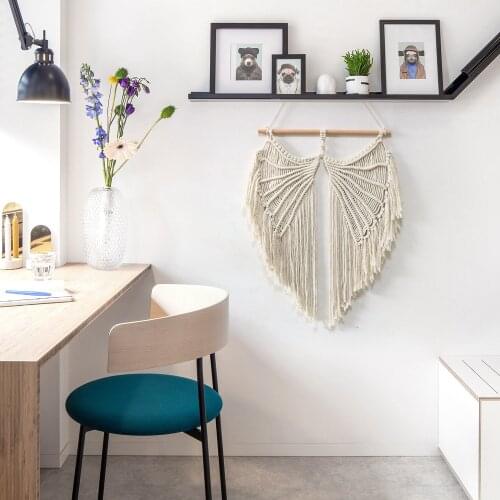 New Hand-woven Tapestry Wings Creative Tapestry Boho Decor Home Decoration Wall Hanging Anime Tapestry