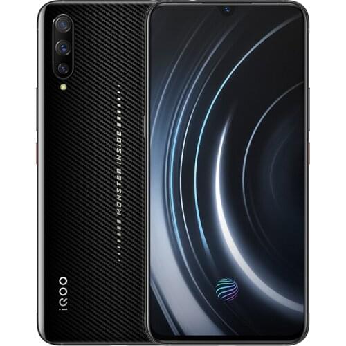 VIVO iQOO Android 9 Mobile Phone OTA Update Fingerprint ID Snapdragon 855 NFC Type-C 4000mAh 44W Fast Charge 4D Game Cellphone