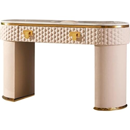 Italian style light luxury dressing table post-modern minimalist makeup table stool combination model room porch table