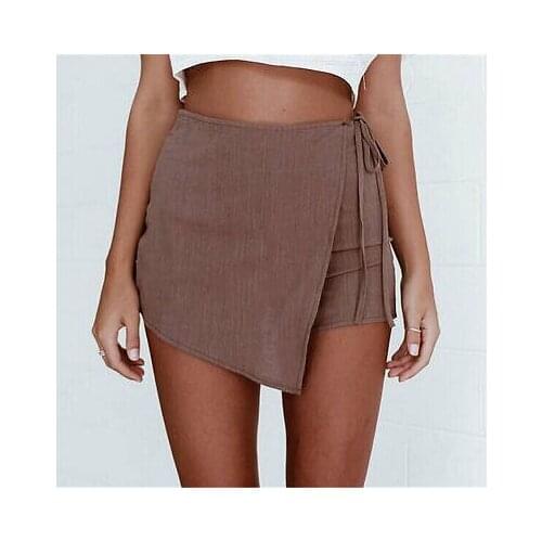 Summer Women Girl Irregular Shorts Casual Hot Slim Bottoms High Waist Shorts S-XL
