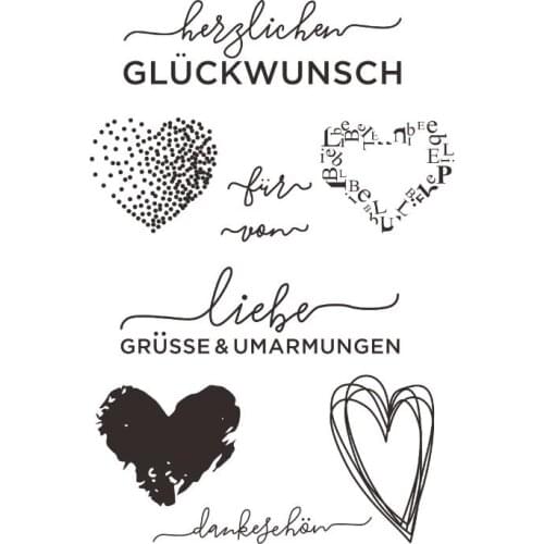 Love Clear Stamps Scrapbook Paper Craft Clear stamp scrapbooking X0064