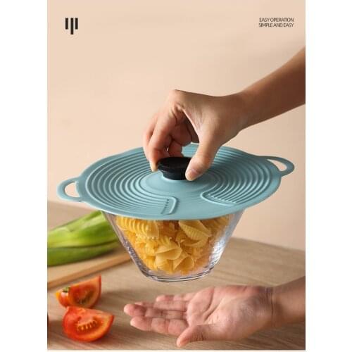 Reusable Self Sealing Lid Silicone Stretch Lids Universal Lid Silicone Bowl Pot Lid Silicone Cover Pan Cooking Food Fresh Cover