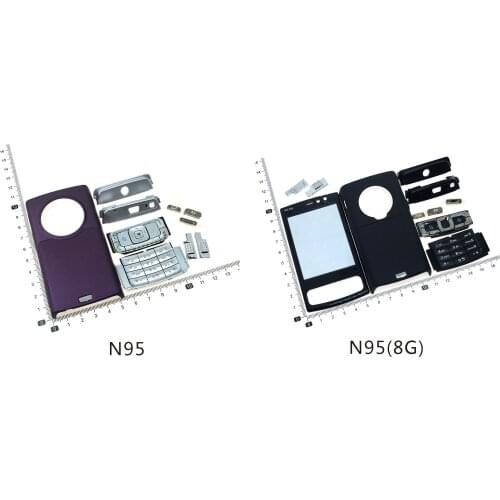 Complete front cover N95(8G) keyboard for Nokia N95(8G) battery back cover case High quality housing+Keypad