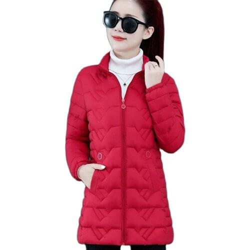 New Winter Jacket Women Warm Hooded Down Cotton Jackets Parkas Female Large Size Zipper Cotton Outwear Cotton-Padded Winter Coat
