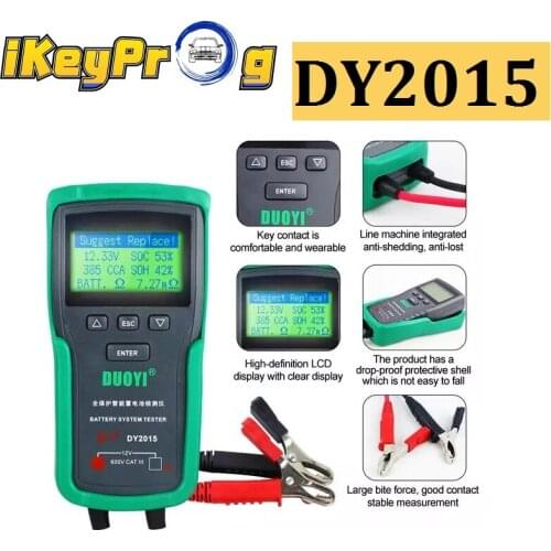 Newst DY2015 Digital Diagnostic Tool 12V Car Battery System Tester Capacity Maximum Electronic load Battery Cranking Charge Test