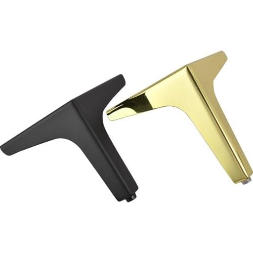 10cm-17cm Modern legs for Furniture Iron Metal table base foot black gloden for Sofa TV Cabinet bed support feet Hardware Parts