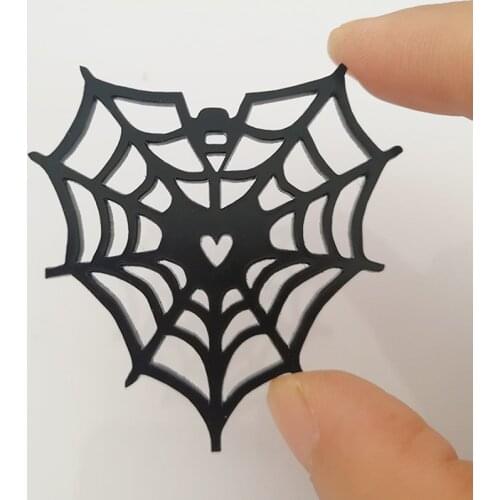 Custom Acrylic Cobweb Spider Web Heart Shape Hanging Room Decorations Halloween Party DIY Crafts