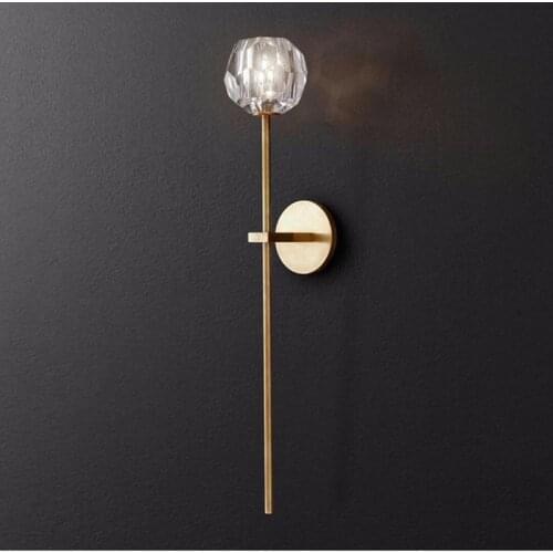 Postmodernism Beside Led Wall Light Creative K9 Crystal Living Room Romantic Hall Villa Wall Sconce Lighting Free Shipping