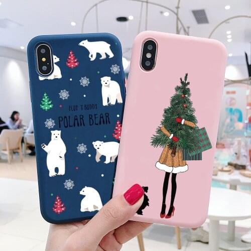 Christmas Cartoon Phone Case for Samsung Galaxy A10 A20e A30 A40 A50 A60 A70 A80 A6 A7 A9 2018 Note 8 9 10 Pro TPU Silicon Cover