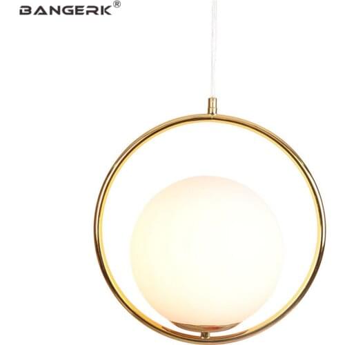 Nordic Design Modern LED Pendant Lamp Home Decor Hanging Light Fixtures Dinning Room Bar Indoor Lighting Glass Ball Droplight