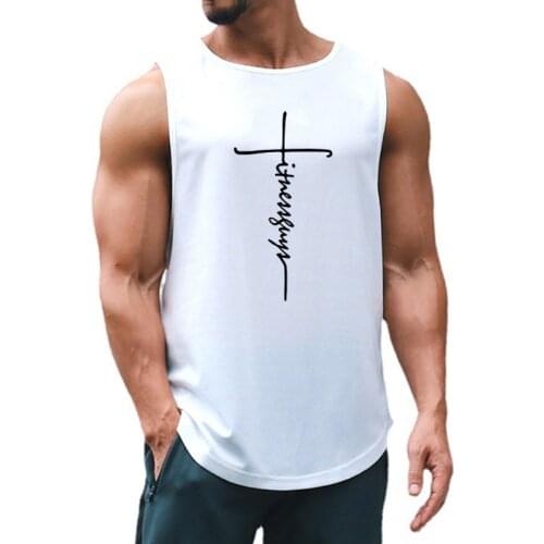 Fitness Guys Gym Clothing Mesh Singlets Canotte Bodybuilding Stringer Tank Top Men Muscle Sleeveless T Shirt Sports Vest Tanktop
