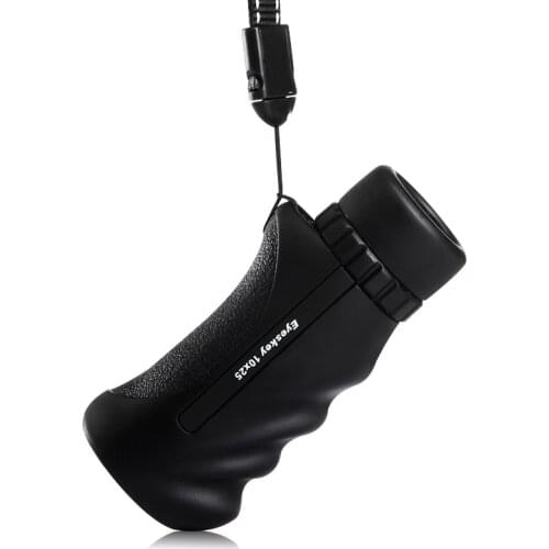 Telescope 10x25 Compact Monocular non-infrared night vision scope Mini monocular Handheld Non-slip Telescope Bak4 fast shipping