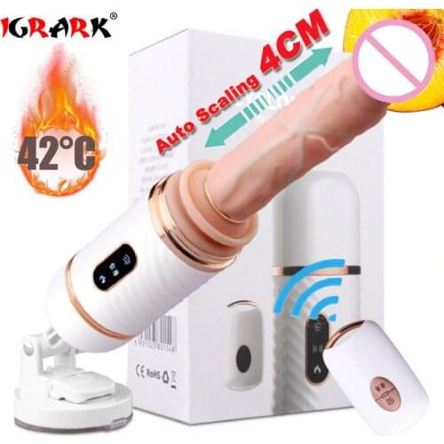 Wireless Remote Control Automatic Masturbation Pumping Gun Sex Machine Telescopic Dildo Vibrators for Women Sex Toys for Women