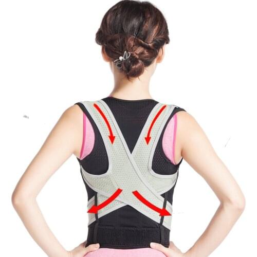 Unisex Therapy Shoulder Back Posture Corrector For Back Shoulder Straightening Sports Back Pain Relieve Back Brace Support