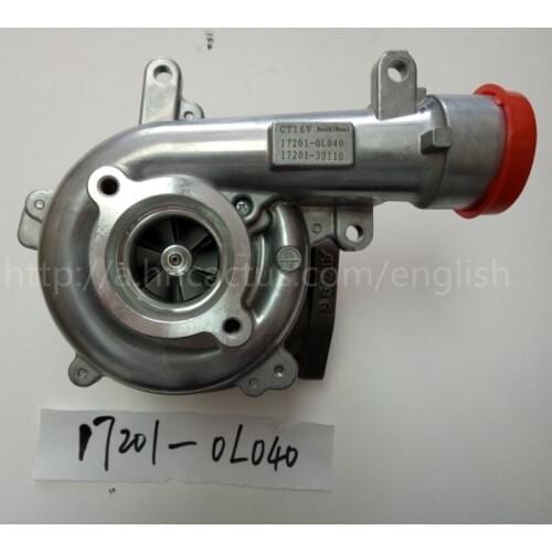 CT16 Turbo 17201-0L040 VIGO3000 17201-30160 1KD Turbocharger Land Cruiser Hilux D4D 1KD-FTV