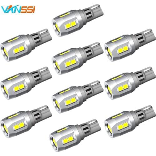 VANSSI 10Pcs T15 W16W LED Bulbs 2835 SMD Canbus OBC Error Free LED Backup Light 921 912 LED Bulbs Car Reverse Lamp Xenon White