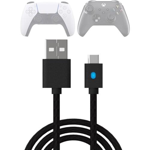 Charging Cable for Xbox Series X/S Controller, Fast USB Type C Charger Cord Campatible with Sony PS5 Dual Sense