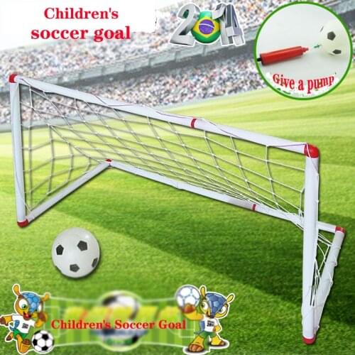 1 Set Kids Football Soccer Goal For Kids Soccer Gate Portable Football Training Game Futbol Goal Gate Voetbal Ball Child Gift
