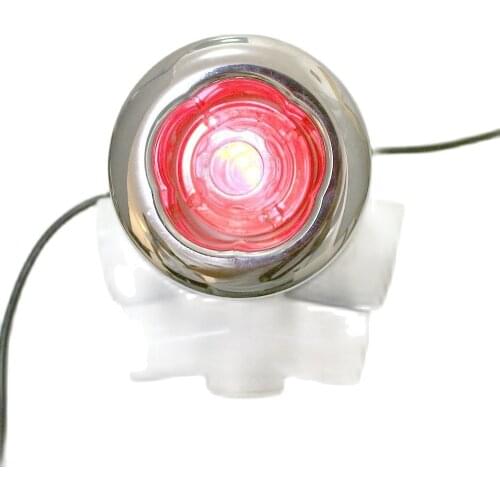 12pcs recessed waterproof RGB LED hot tub massage nozzle water jets lights with 1pc manual light controller and 1pc adapter