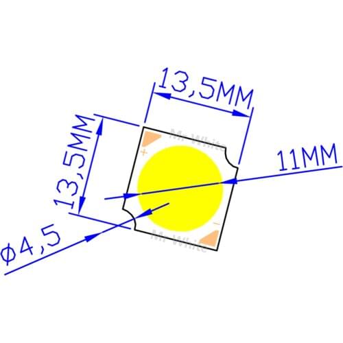 12W manufacturer 14mm 11mm Square LED COB DIY Light Source Epistar 110lm/w High CRI chip COB LED for spotlight bulb lamp