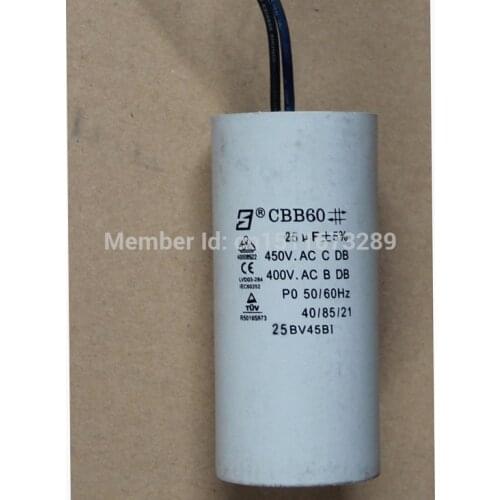 25uf water Pump Capacitor for Lx pump LX TDA200 JA200 compatible with 2HP jet pum that use 25uf microfarad