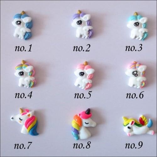 50 BLESSING Good Girl 1.25 -1.35" Latest Acrylic Unicorn Accessories Wholesale