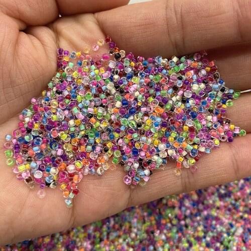 15g 2/ 3/4/mm Glass with Core Beads Charm Czech Glass Seed Beads DIY Bracelet Beads for Jewelry Making Earring Necklace #54