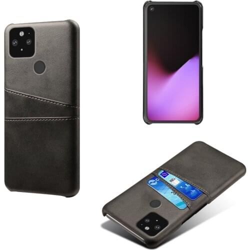 For Google Pixel 4A 4G 5G Case Credit Card Vintage PU Leather Phone Wallet Cover with Card Slots for Google Pixel 5 5A