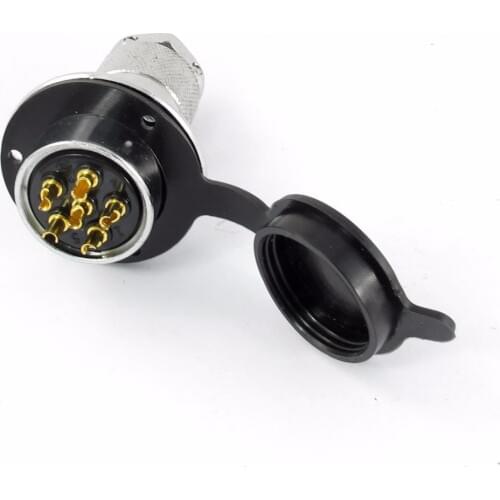 DF30/GX30-6 AC 150V 15A 30mm Dust Cover Metal Flange Mount 2P 3P 4P 5P 7P 8P 10P 6 Pins Male Female Aviation Connector Adapter