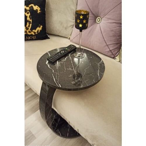 Home Side C Shape Table Modern Decor Disassembled Coffee Table Small Snack Table Couch Table Living Room Sofa Table with casters