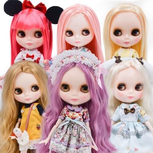Neo Blyth Doll NBL Action/Anime Figure Customized Shiny Face,1/6 BJD Ball Jointed Doll Ob24 Doll Blyth , kids Toys for Children