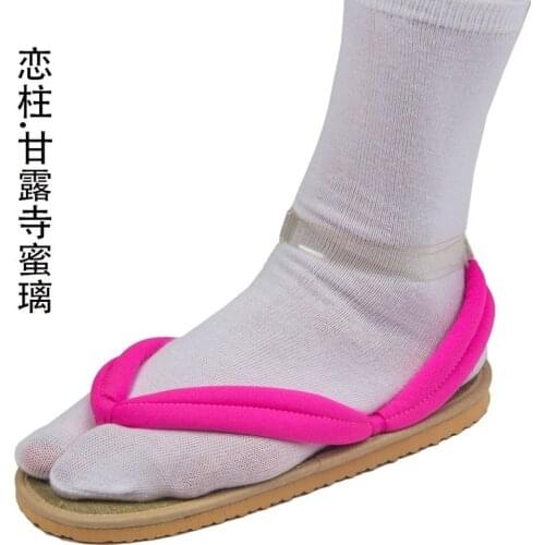 Cosplay Fashion Shoes Tanjirou Kamado Nezuko Geta Clogs Demon Slayer:Kimetsu no Yaiba Sandals Shoes Agatsuma Zenitsu Flip Flops