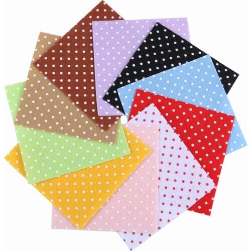 Nanchuang 1mm Thickness Printed Non Woven Felt Fabric For DIY Handmade Pattern Sewing Doll&Crafts Material 10Pcs/Pack 15x15cm