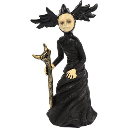 New Nightmare Witch Decor Statue Resin Crafts Halloween Witch Garden Decoration Ornaments Home Decoration Figurines Sculpture