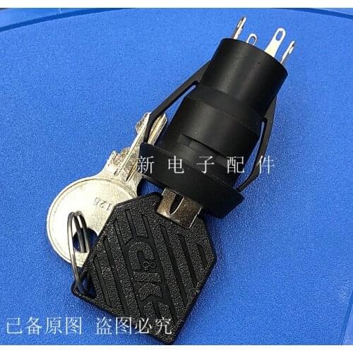 Original new 100% P20113TCM03Q22 key rotary switch gear position black key switch 6pin