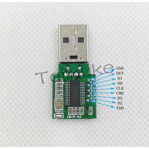 TF Memory Card Reader PCBA High-speed USB2.0 AU6438BS Mobile Phone Repair Flash Machine Unlock Tool