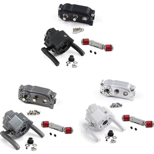Front Motor Transmission Prefixal Gearbox Transfer Case for 1/10 RC Crawler Car Axial SCX10 & SCX10 II Parts