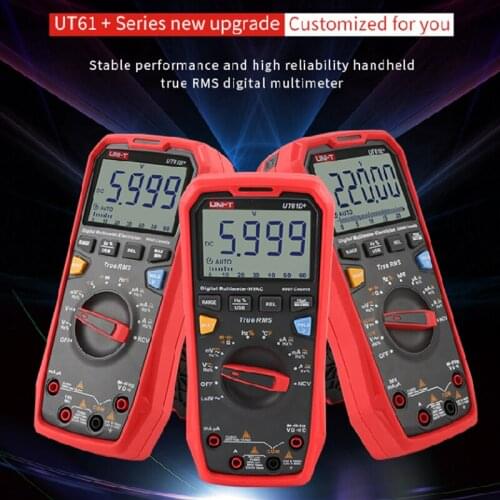 Digital Multimeter Profesional UNI-T UT61E+ True RMS Multimetro AC/DC Voltage Current Resistance Capacitance Tester HOT