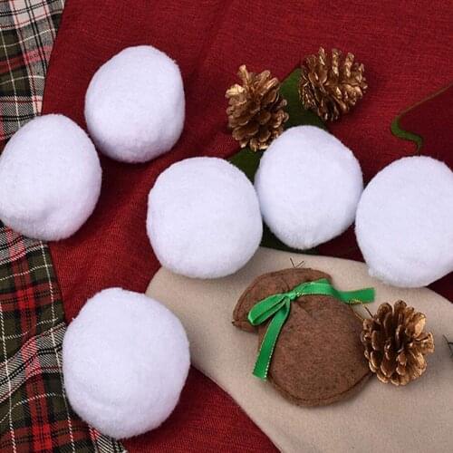 30Pcs 7.5cm Indoor Realistic Fake Soft Snowballs for Fight Game Christmas Fun Outdoor interactive toys toys winter sports toys