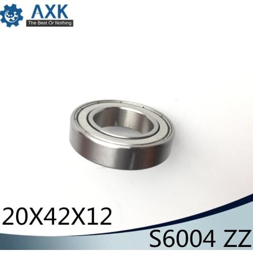 S6004ZZ Bearing 20*42*12 mm ( 10PCS ) ABEC-1 S6004 Z ZZ S 6004 440C Stainless Steel S6004Z Ball Bearings